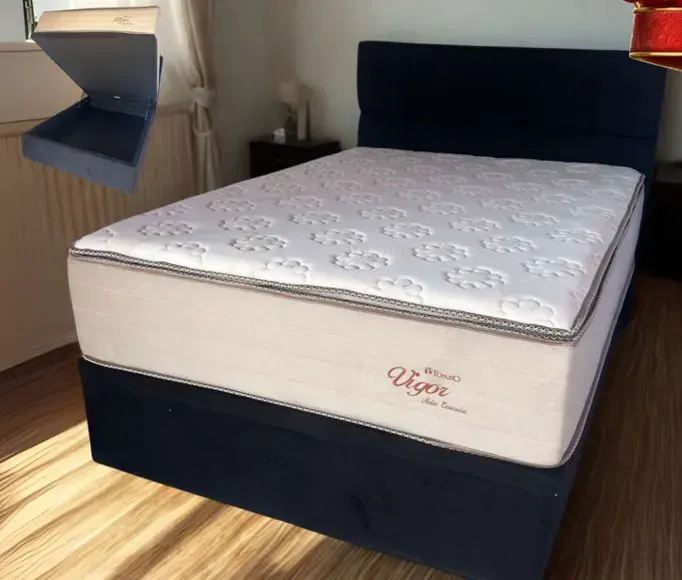 Cama BOX BAÚ Casal Vigor