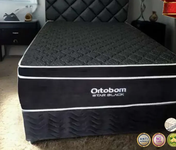 Cama BOX BAÚ Queen Star Black