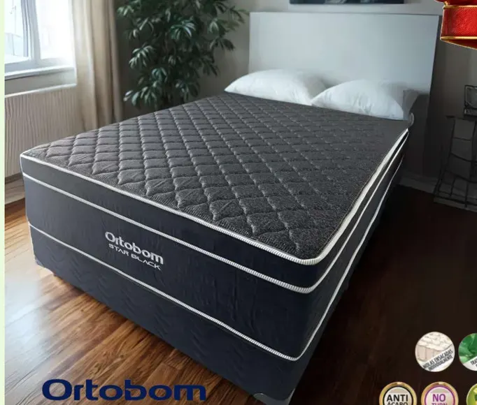 Cama BOX Casal Star Black