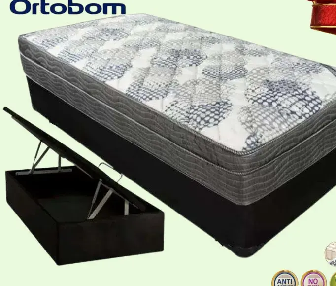 Cama BOX BAÚ Solteiro ISO Superpocket Molas