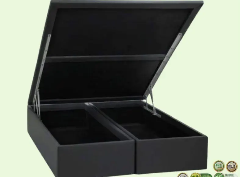 Base Sommier BAÚ Corino Preto Queen