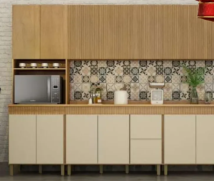 Cozinha Dakota 5 Módulos, CINAMOMO / OFF WHITE