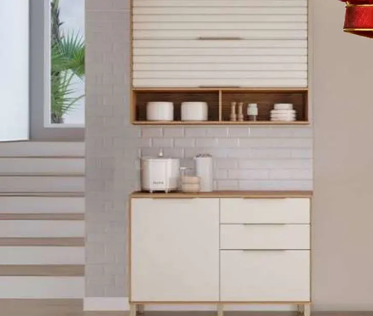 Cozinha Esplendida 2 Peças, CINAMOMO / BRANCO