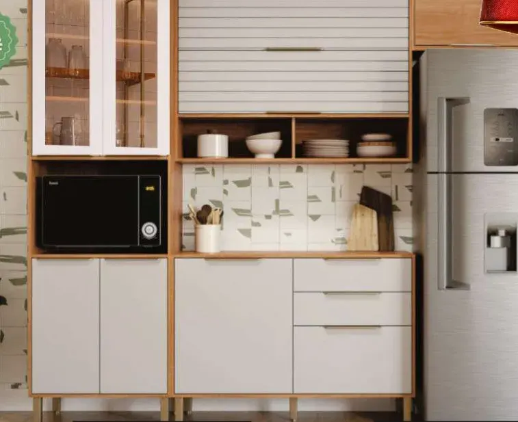 Cozinha Esplendida 4 Peças, CINAMOMO / BRANCO
