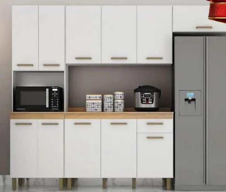 Cozinha SÃO Luiz 4 Módulos, CINAMOMO / OFF WHITE