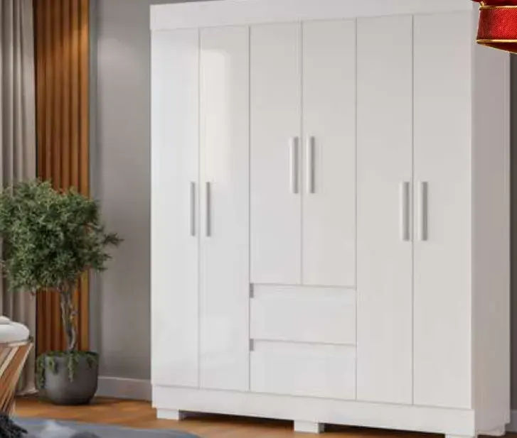 Roupeiro Maya 6 Portas, BRANCO