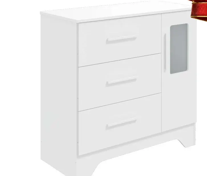 Cômoda Popy Retrô, BRANCO BRILHO