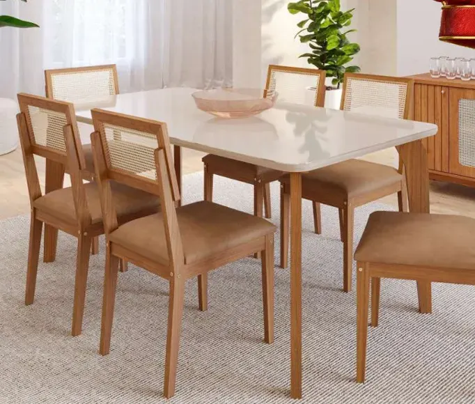 Mesa Papaia C/6 Cadeiras
